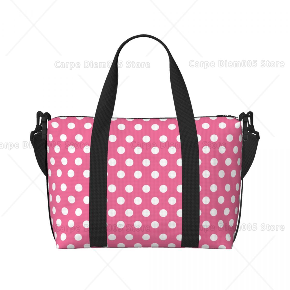 Luxury Bags Luggage - Tas Tote Polka Dot Merah Muda