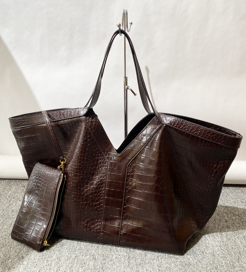 Luxury Bags Vintage - Tas Tote Motif Buaya Ukuran Besar