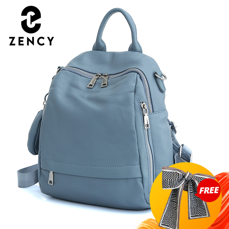 Genuine Leather Backpack - Zency Tas Ransel Kulit Asli Wanita