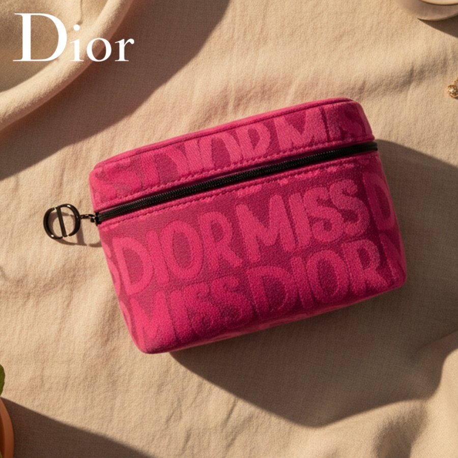 Luxury Bags Dior - Tas Kosmetik Dior Warna Pink Untuk