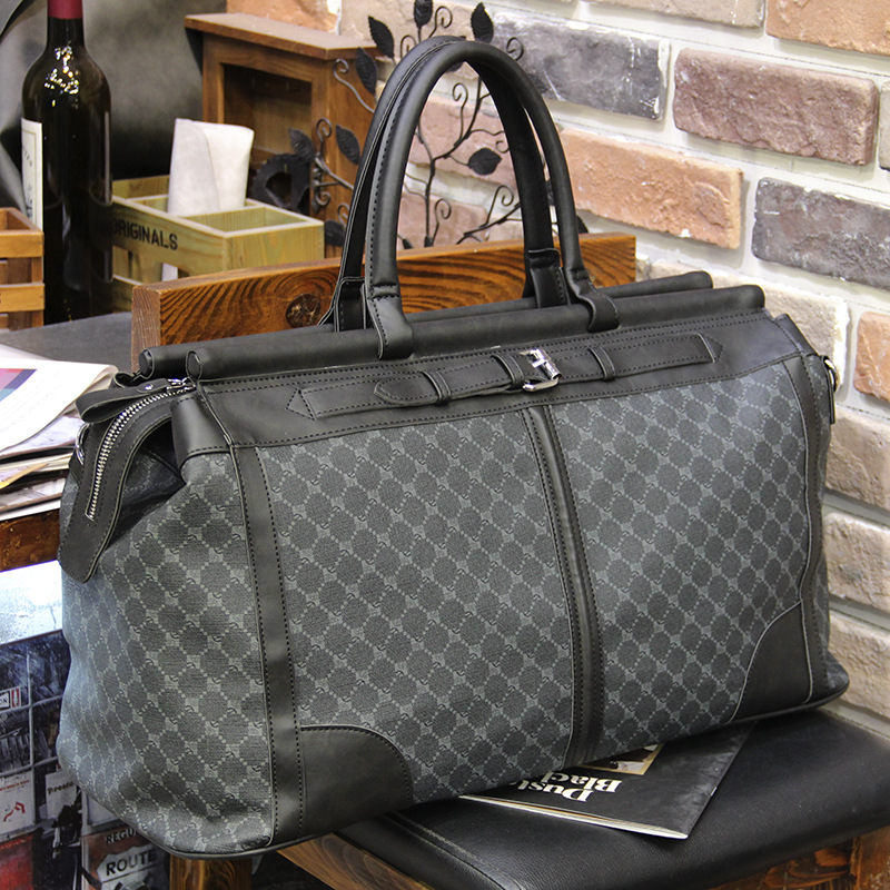 Luxury Bags Luggage - Tas tangan pria, tas perjalanan kotak-kotak
