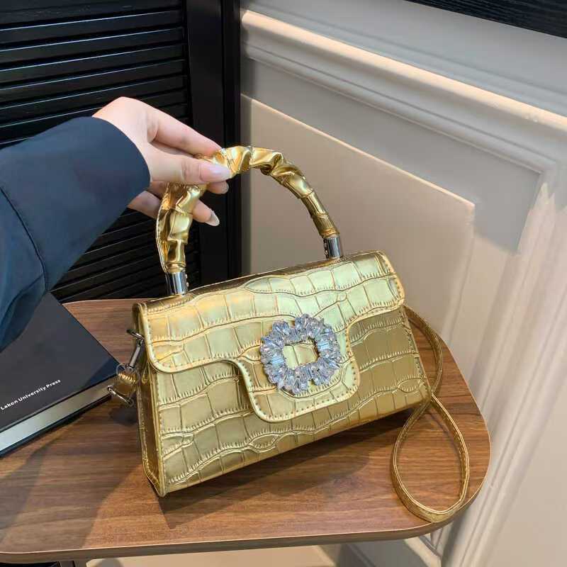 Luxury Bags Lv - Tas Tangan Bunga Kulit Lembut Wanita