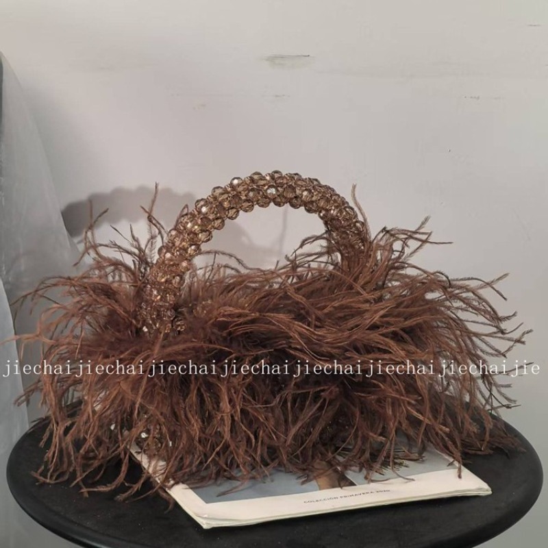Luxury Bags In China Wholesale - Tas Tangan Wanita Desain Bulu Musim