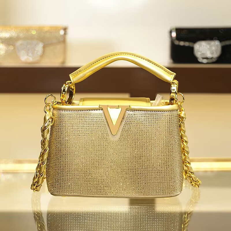 Luxury Bags Lv - Tas Tangan Wanita Kapasitas Besar Berlian