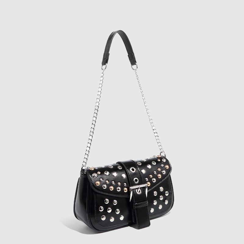 Luxury Y2K Bags - Tas bahu kulit PU untuk wanita,