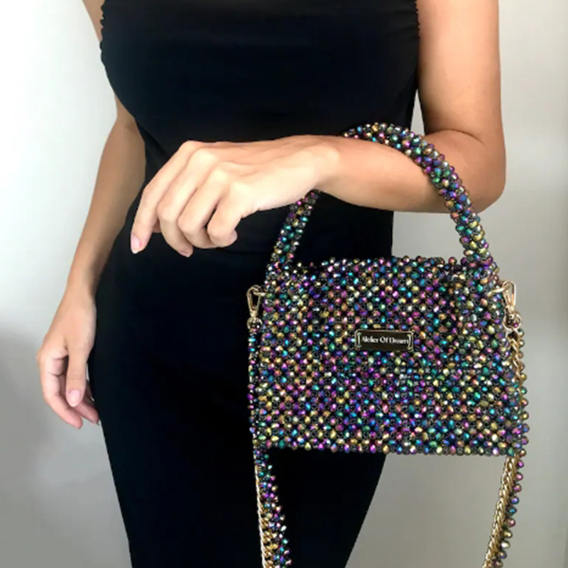 Luxury Bags Wholesale - Tas manik-manik kustom grosir baru anyaman