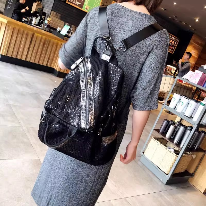 Tas punggung payet nilon wanit - Luxury Bags Vintage ulasan dan harga