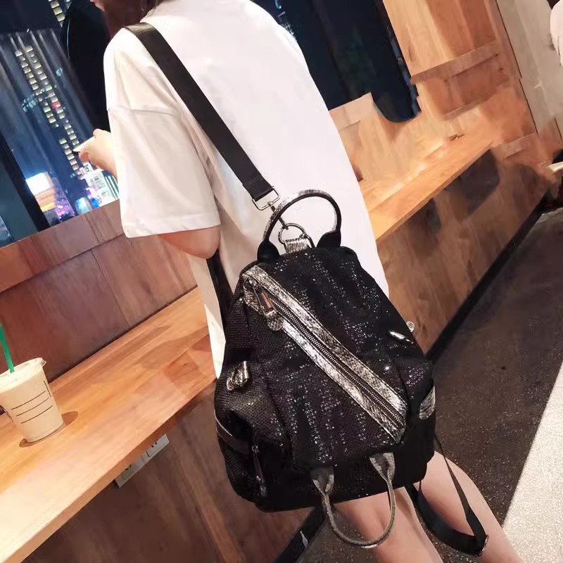 Tas punggung payet nilon wanit - Luxury Bags Vintage ulasan dan harga