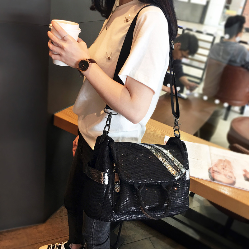 Tas punggung payet nilon wanit - Luxury Bags Vintage ulasan dan harga