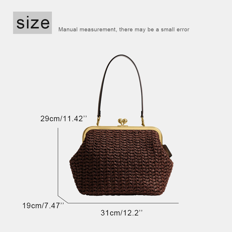Tas Pantai Raffia Anyaman Tang - Luxury Bags Vintage ulasan dan harga