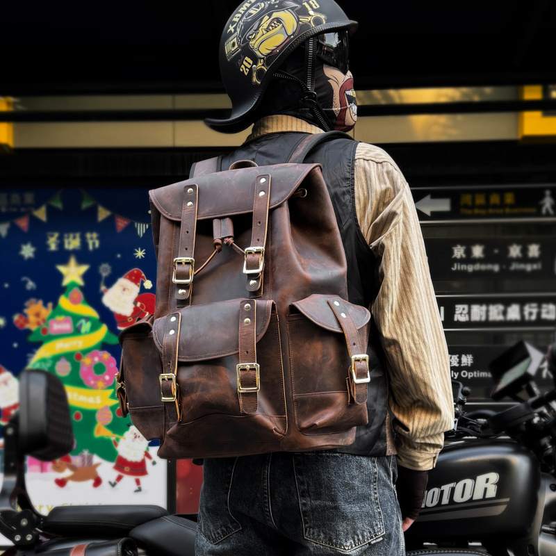 Produk Baru Ransel Kulit Tas T - Genuine Leather Backpack ulasan dan harga