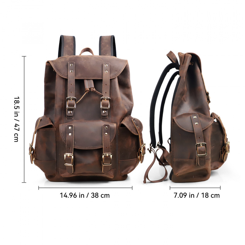 Produk Baru Ransel Kulit Tas T - Genuine Leather Backpack ulasan dan harga