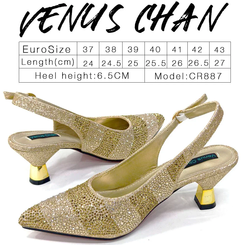 Venus Chan 2024 Sandal hak tin - Luxury Bags Sell ulasan dan harga