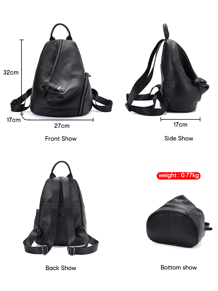 Zency ransel Anti Maling wanit - Genuine Leather Backpack ulasan dan harga