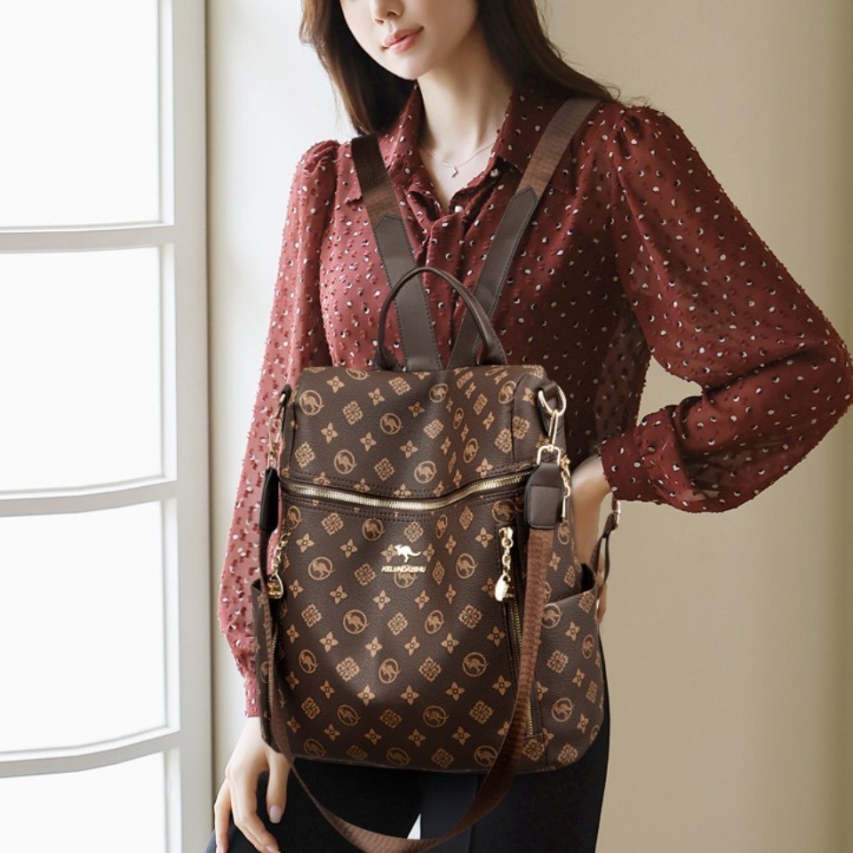 Tas Ransel Kulit Lembut Wanita - Genuine Leather Backpack ulasan dan harga