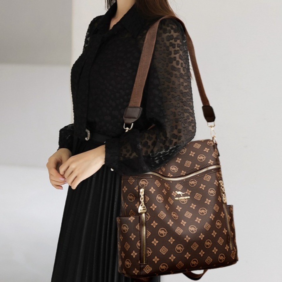 Tas Ransel Kulit Lembut Wanita - Genuine Leather Backpack ulasan dan harga