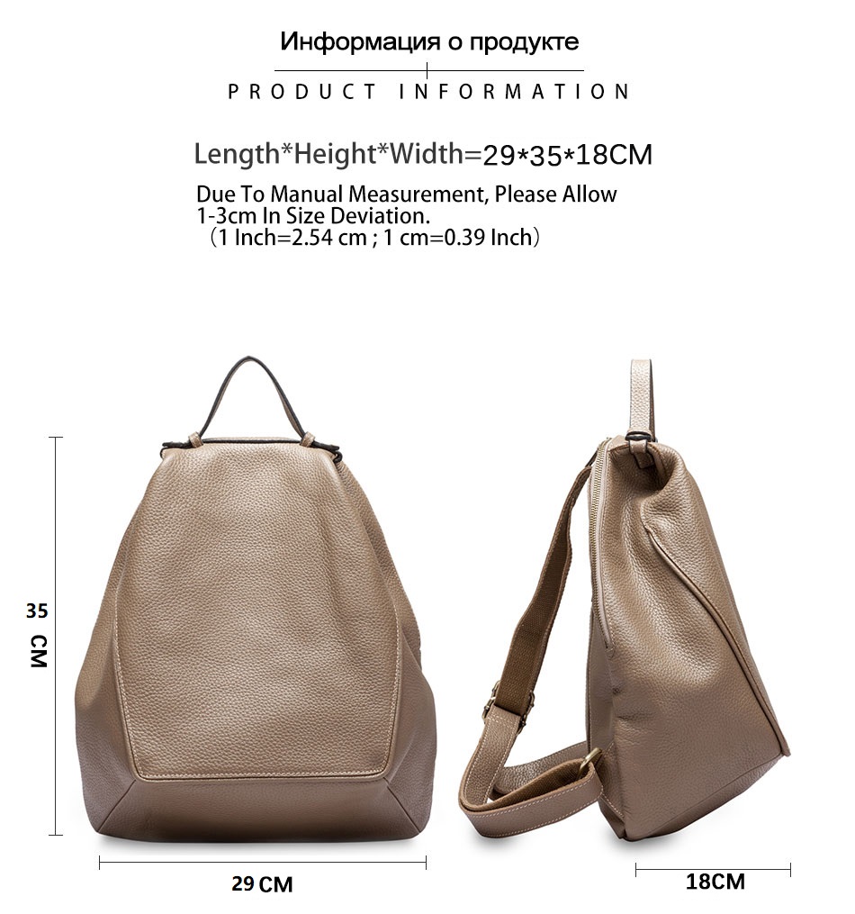 Zency Ransel Anti Maling Kulit - Genuine Leather Backpack ulasan dan harga