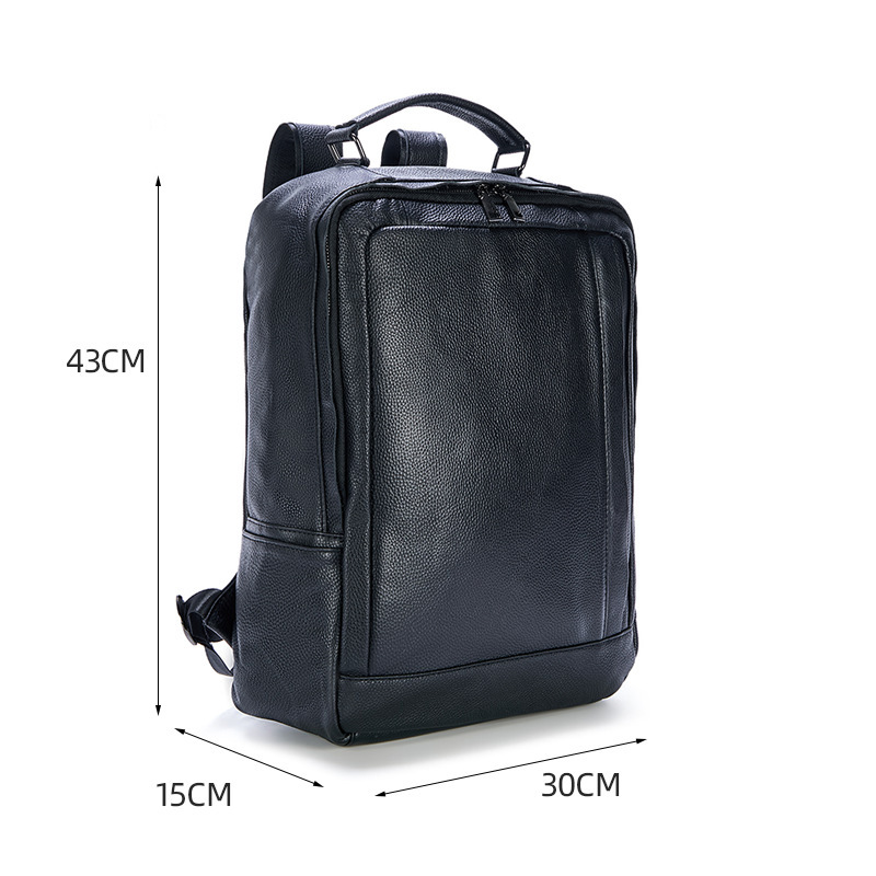 Ransel Bahu Ganda Kulit Asli P - Genuine Leather Backpack ulasan dan harga
