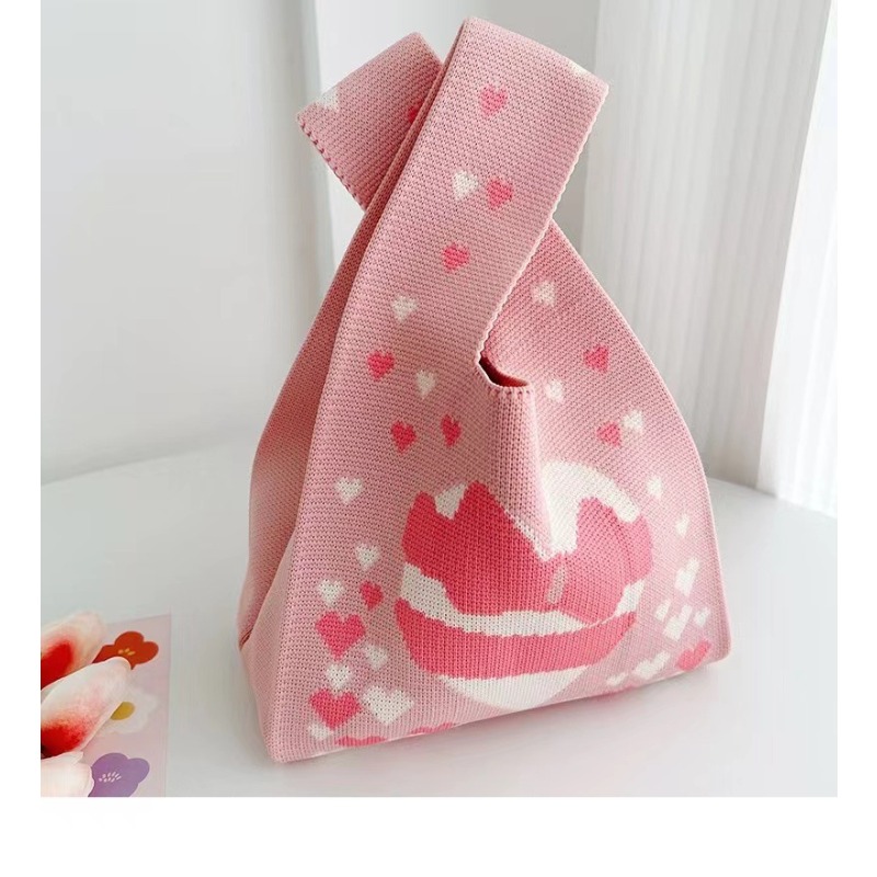 Tas Tote Rajut Mewah Miffy Red - Luxury Bags Luggage ulasan dan harga