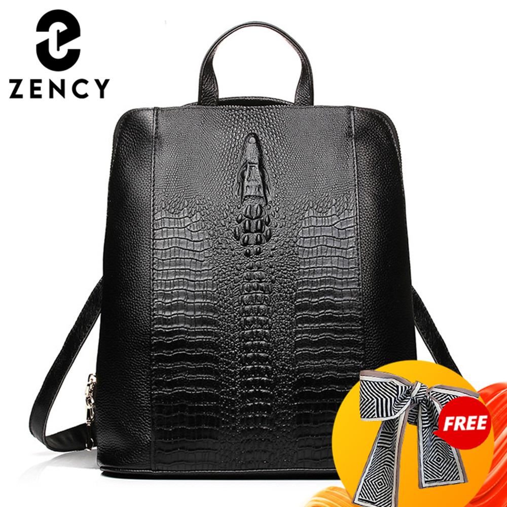 Zency 100% ransel kulit asli w - Genuine Leather Backpack ulasan dan harga