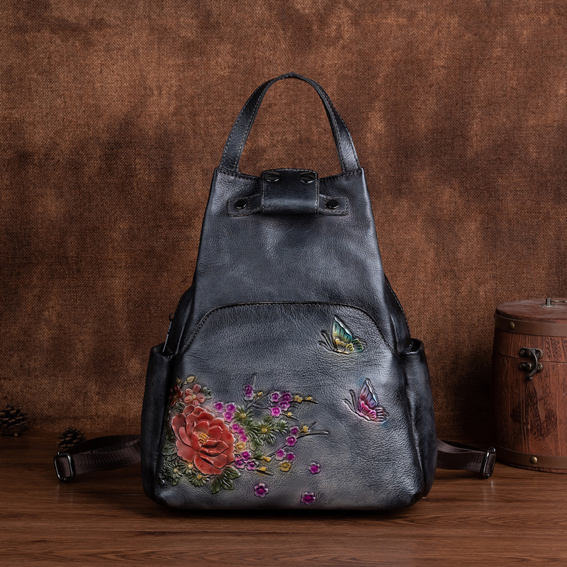 Johnature Tas Bahu Kulit Asli  - Genuine Leather Backpack ulasan dan harga