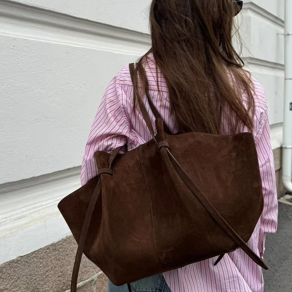 Tas Tote Suede Palsu untuk Wan - Luxury Bags Vintage ulasan dan harga