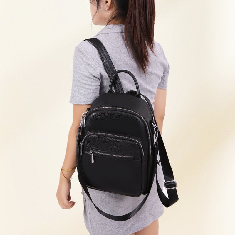 Tas Ransel Kulit Asli Hitam Ba - Genuine Leather Backpack ulasan dan harga