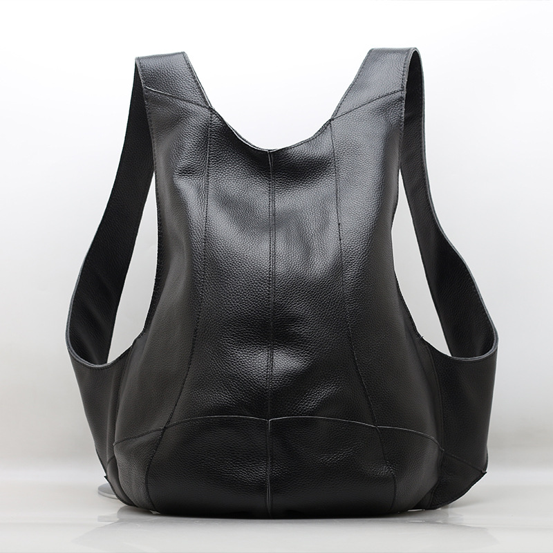 Pria Klasik Ransel Anti-Theft  - Genuine Leather Backpack ulasan dan harga