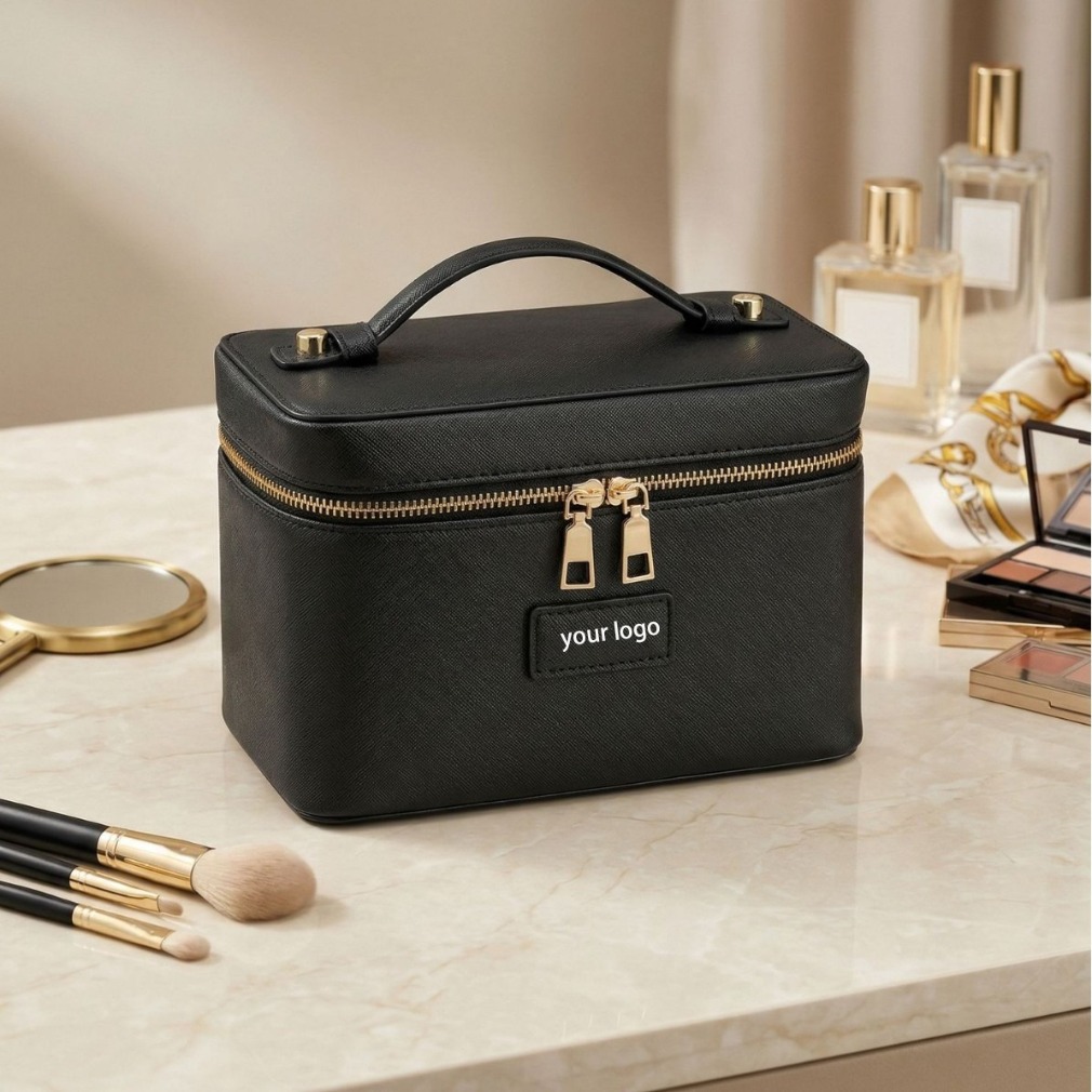 Tas Makeup Kulit Motif Burung  - Luxury Bags Storage ulasan dan harga