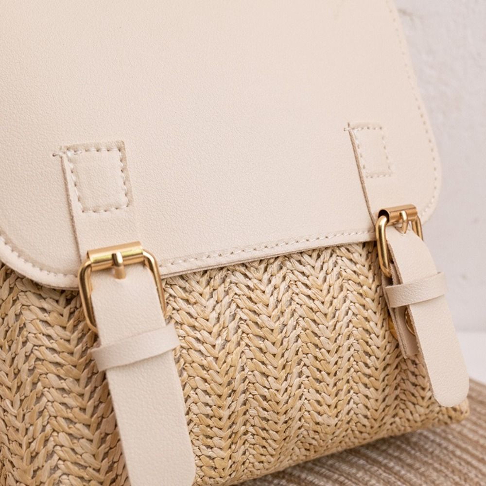 Tas Ransel Jerami Kulit PU Fas - Luxury Bags Vintage ulasan dan harga