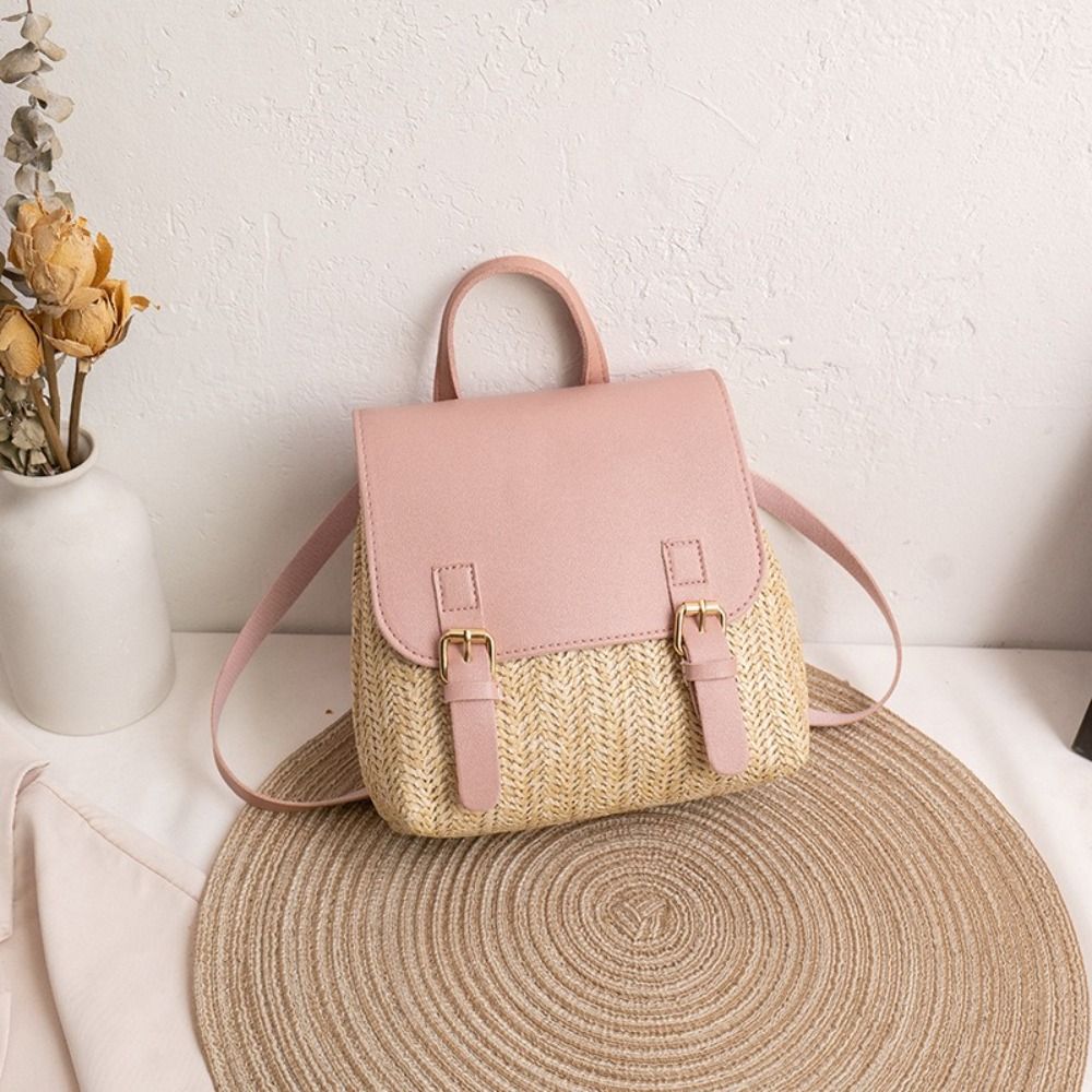 Tas Ransel Jerami Kulit PU Fas - Luxury Bags Vintage ulasan dan harga