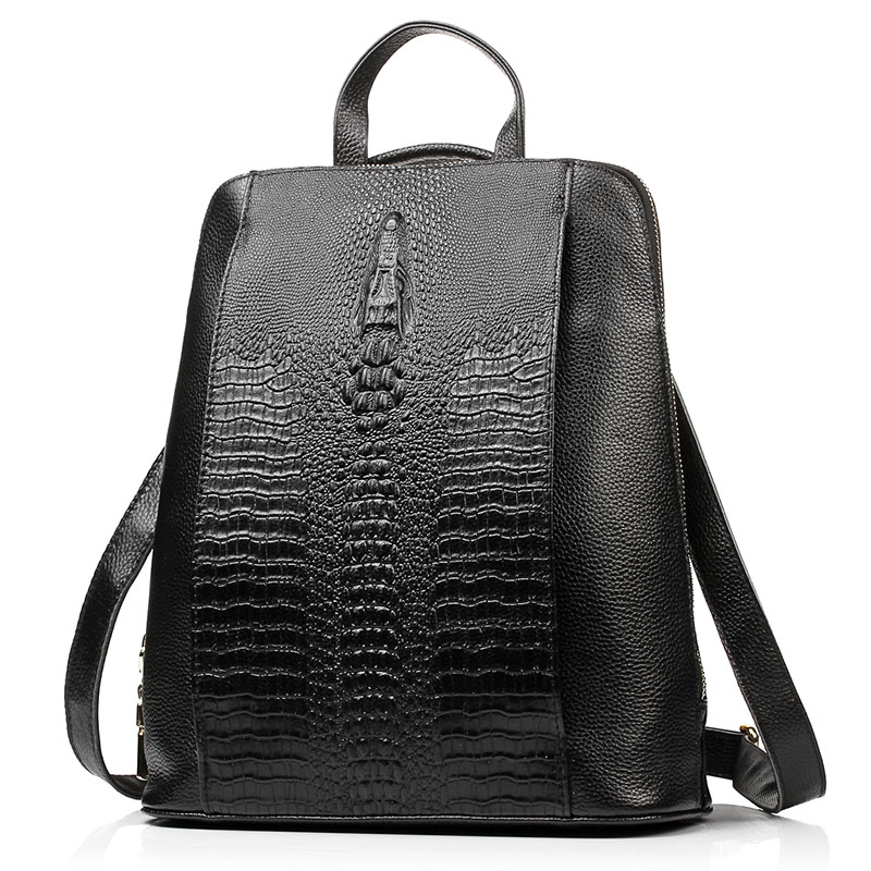 Tas Ransel Kulit Buaya Wanita  - Genuine Leather Backpack ulasan dan harga